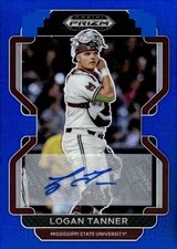 2022 Panini Prizm Draft Picks #PDP55 Logan Tanner Base Autographs Blue #/99