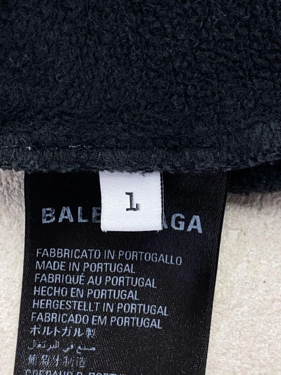 BALENCIAGA Felpa con Cappuccio L Cotone Grigio PJ87 697879 TMVB1 Usata