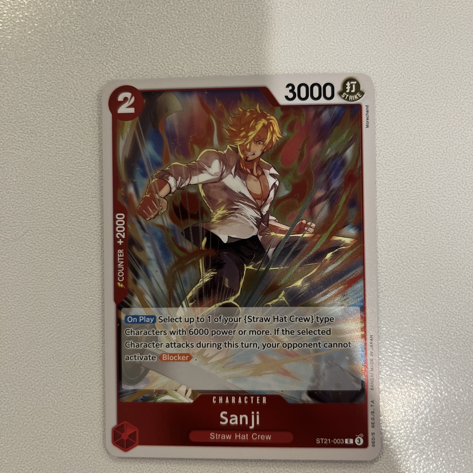 Sanji Parallel ST21-003 Starter Deck EX: Gear 5 English One Piece Alt Full Art