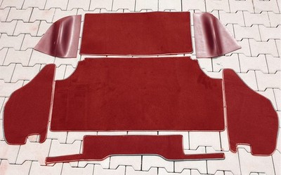 Kofferraum Teppich Kit für Triumph Spitfire 3 / 4 / 1500 Dunkelrot
