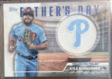 Topps 2023 Series 2 Kyle Schwarber Phillies Father's Day Patch Insert #FD-KS
