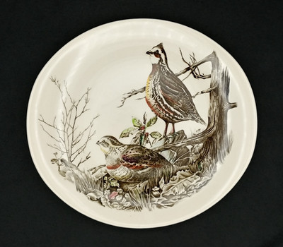 Johnson Brothers Game Birds Quail Oval Dinner Plate 11''x10 1/4''