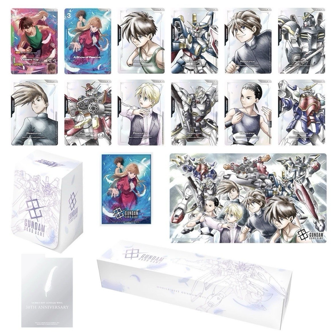 Gundam Card Game Premium Accessory Set Mobile Suit Gundam Wing