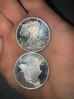1 oz SMI Walking Liberty Design Eagle Back .999 Fine Silver Round & Capsule