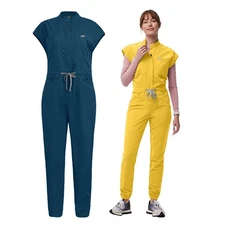 NiaaHinn Unisex Medical Short-Sleeve Coverall – Utility Work Jumpsuit