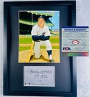 No Reserve PSA Mickey Mantle Signed Jersey Cut Photo Yankees Autograph — photo 1