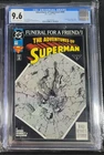 1993 DC Adventures of Superman #498  CGC Graded 9.6 Funeral for a Friend part 1
