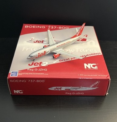 NG Models 1:400 Jet2 Boeing 737-800 G-JZHG Diecast Scale Model Airplane