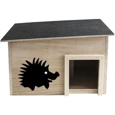 Igelhaus FSC-Naturholz Winterquartier mit abnehmbarem Dach f&uuml;r Igel 40x32x24 cm