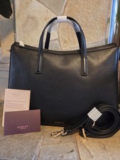 Image of BNWT Radley Longford Lane Medium Multiway Black Leather Bag