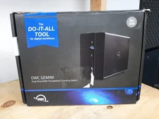 8TB OWC Gemini Thunderbolt (USB-C) Dock and Dual-Drive HDD RAID Storage