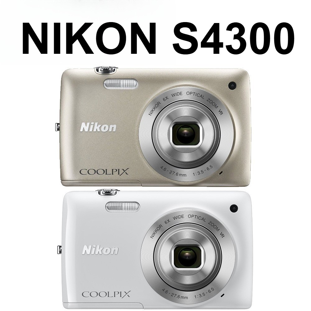 Nikon COOLPIX S4300 Digital Camera 16 MP 6x Optical Zoom 720p HD