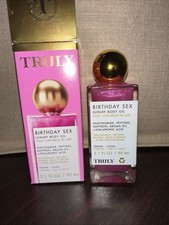 TRULY Birthday Sex Luxury Body Oil Vegan Hyaluronic Acid Boost 3.1 Oz / 90ML