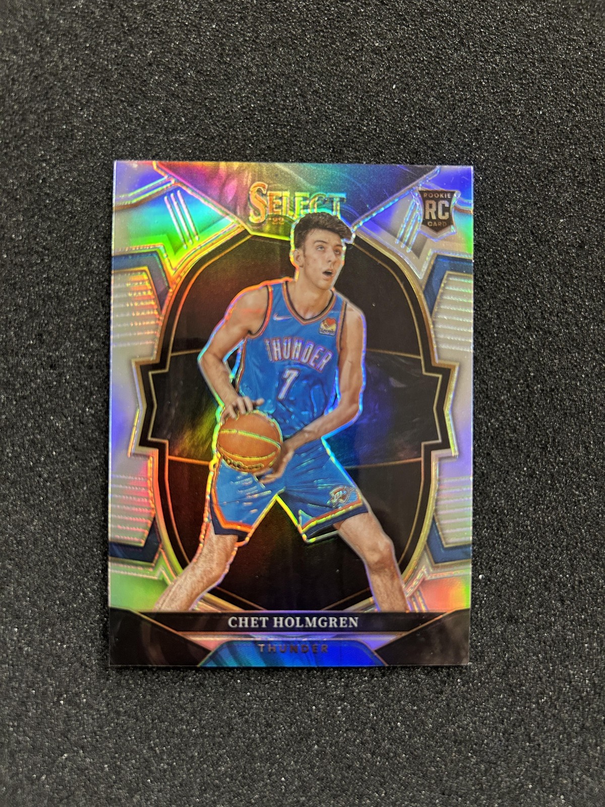 2022 Panini Select Chet Holmgren Silver Prizms #83 Rookie Oklahoma City Thunder