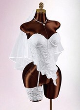 Women’s White Corset Sexy Dress Floral Fabric Small, Medium Large sizes