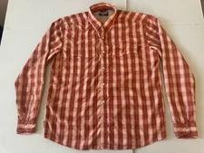 Simms Fishing Products Long Sleeve Plaid Shirt W/Pearl Snap Buttons Men’s Sz Med