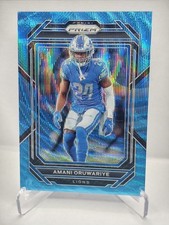 💙⚡ 2022 Prizm – Amani Oruwariye Blue Wave /199 #101 • Detroit Lions 💎🔥