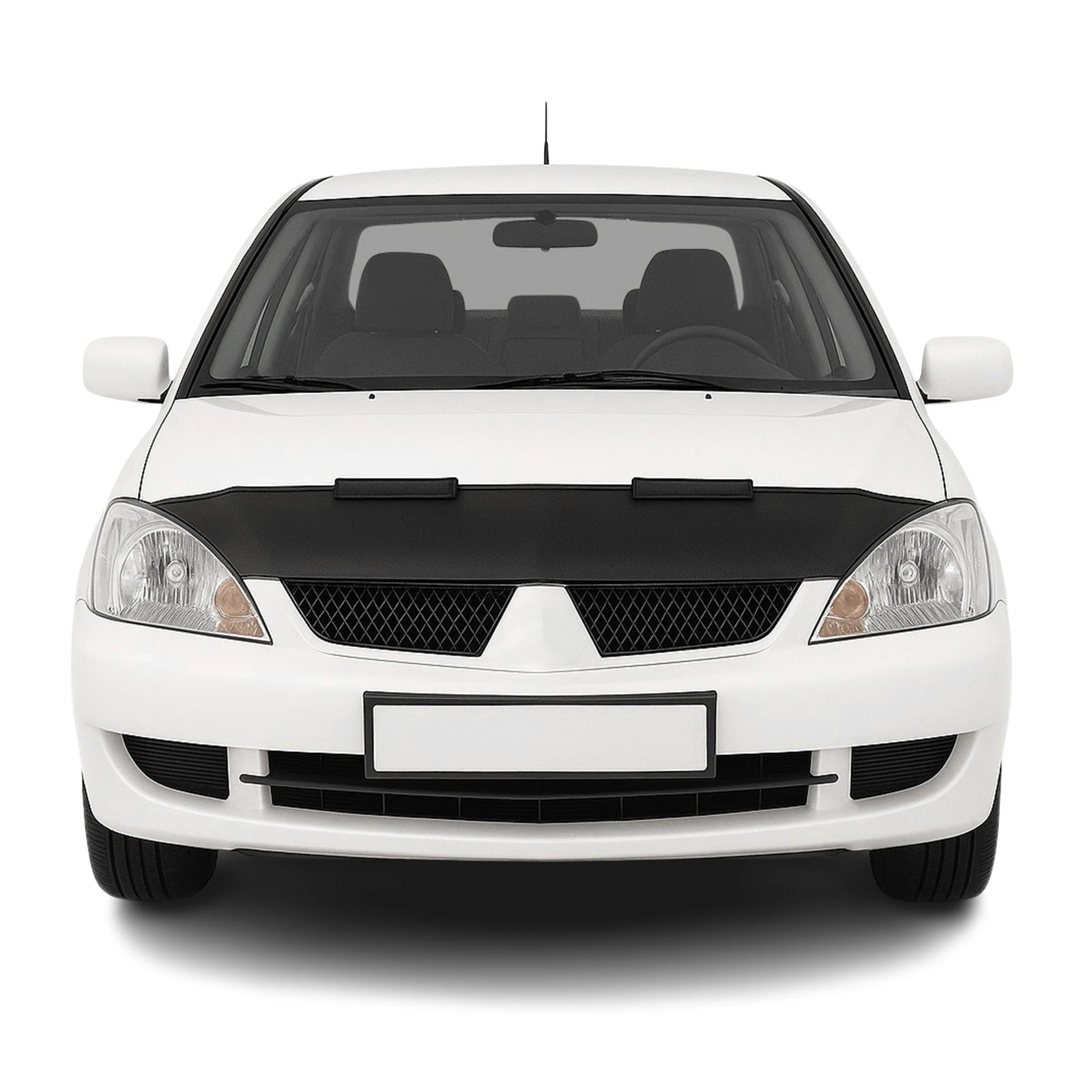 Masque de voiture vinyle noir Mitsubishi Lancer pour trajets autoroute