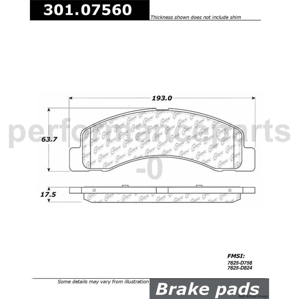 Juego de pastillas de freno de disco delanteras rotor de freno de disco para Ford Excursion 2000-2005 Foto 4 de 4