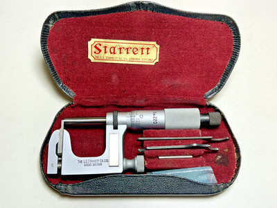 Starrett No.220 Wechselamboss Mikrometer - Multi Amboss. Imperial mit Koffer