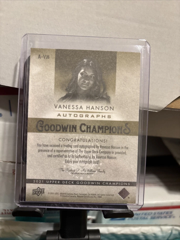 2021 Upper Deck Goodwin Champions - Autographs Vanessa Hanson #A-VH (AU) - Image 2 of 2