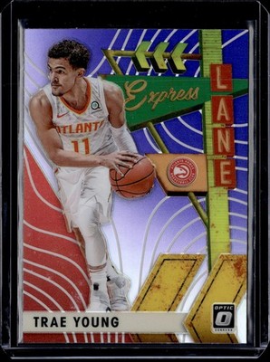 2019-20 Donruss Optic #17 Trae Young Express Lane Purple