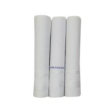 Peter England Men's Cotton White Handkerchief Pack Of 3 White Free Shipping