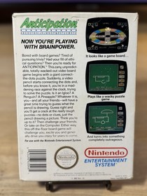 Anticipation (Nintendo NES, 1988) w/ Box Cleaned TESTED