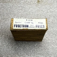 Vintage Buss Fuses Fusetron Dual Element Fuses Glass Fuse GMF3 Stereo Electronic