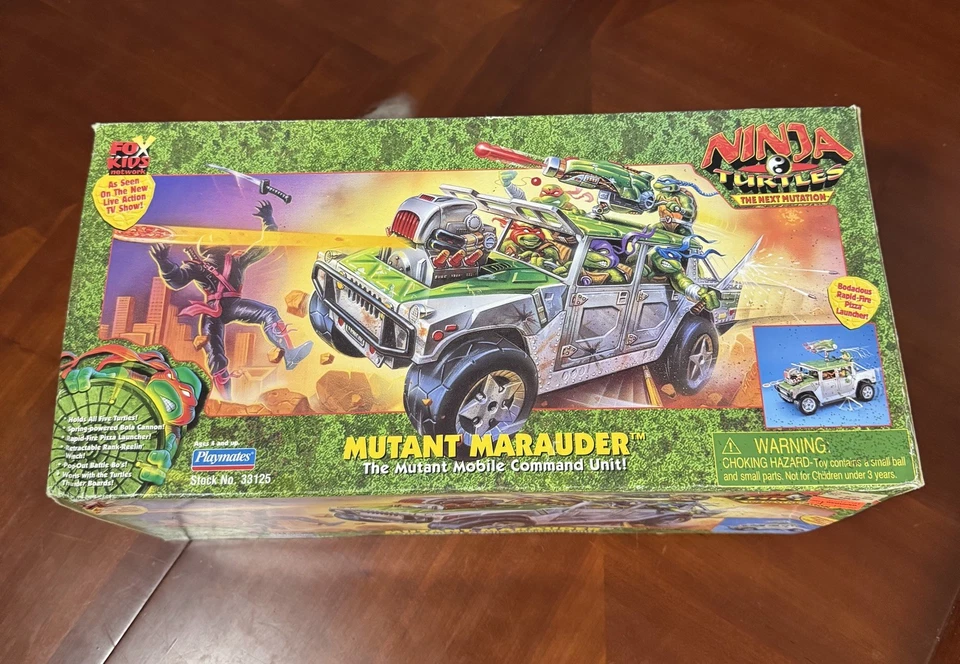 Vehículo TMNT Mutant Marauder 1997 nuevo en caja Next Mutation Playmates Foto 3 de 4