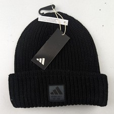 Adidas Men's Cuff Novelty Beanie - Black White - One Size