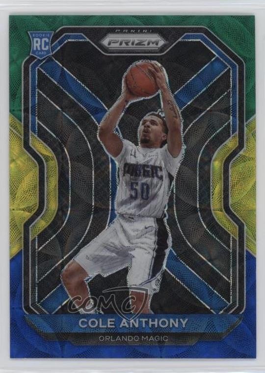 2020-21 Panini Prizm Choice Blue Yellow & Green Cole Anthony #292 Rookie RC o8g