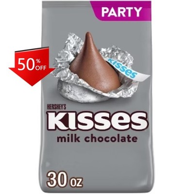 HERSHEY'S Kisses Milk Chocolate Candy - 30oz