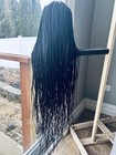 Lace Closure Braided Black Wig For Women Medium Size — photo 9
