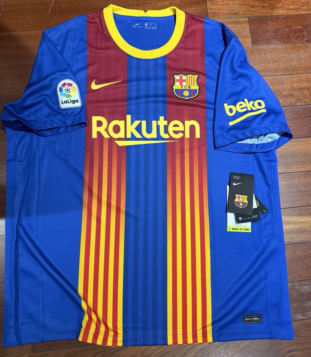 Leo Messi FC Barcelona Nike 2021 El Clasico Jersey Men's Size XXL