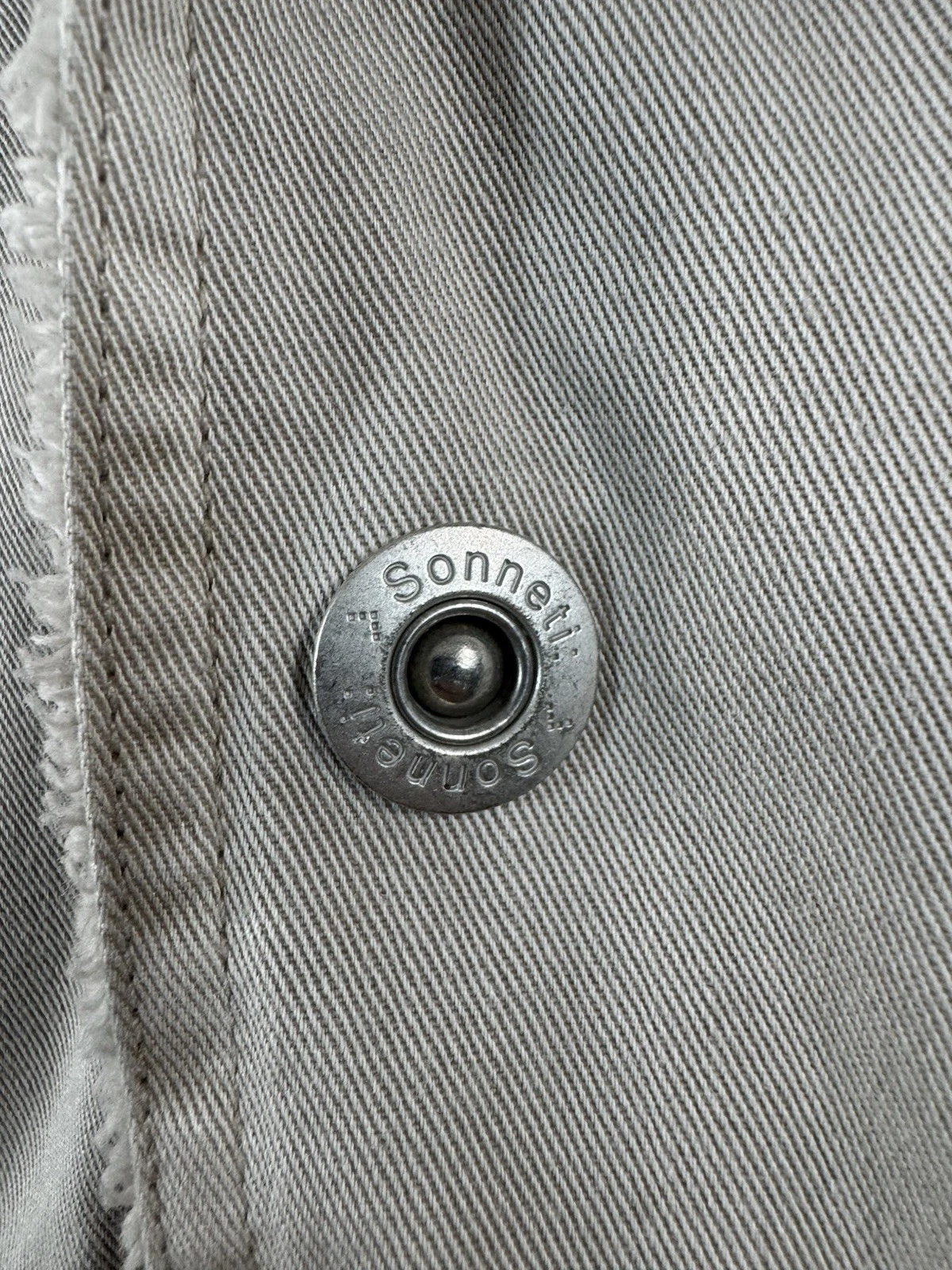 SONNETI Hybrid Style Blazer 2 in 1 Beige Hooded Jacket Sz M Retro 2005 Mens Mint - product detail image 16
