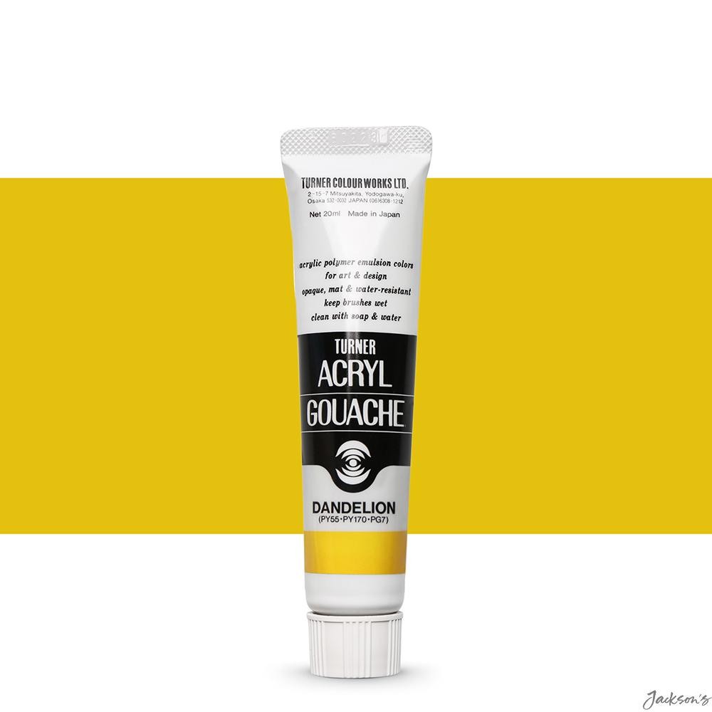 Turner Acryl Gouache Paint Acrylic 20ml Dandelion 134 For Matte Artwork
