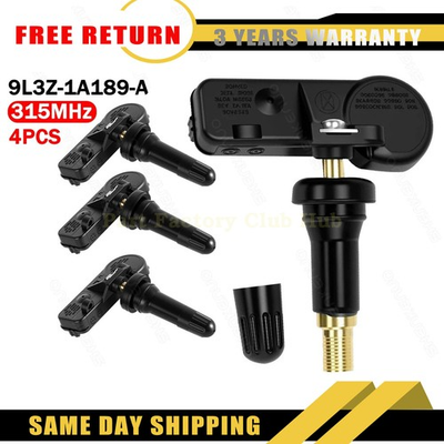 #ad TPMS 315MHz Set of 4 For Ford Tire Pressure Sensor OEM DE8T 1A180 AA $19.99