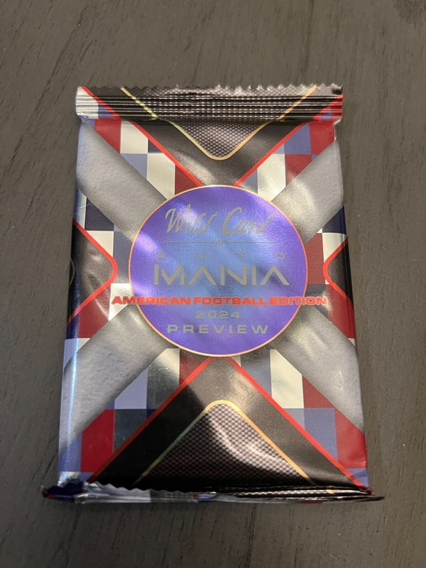 2024 Wild Card Auto Mania Preview Football Pack RARE! Chasing 1/1's and Autos!