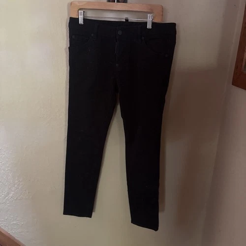 DSquared2 Cool  Girl Black Denim Zip Pocket Skinny Jeans 40