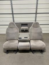 1999-2010 Ford F250 F350 F450 Super Duty Front And Rear Seats Gray Cloth