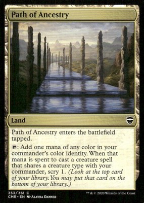 Path of Ancestry 353 Common Commander Legends Magic: The Gathering LP