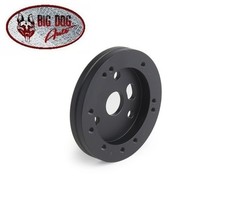 Black Billet 56 Hole Steering Wheel Spacer - 0.5- For 3 Hole Grant Adapter