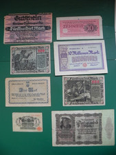 Germany 8 old banknotes