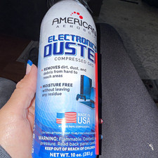 American Aerosol Electronics Duster Compressed Gas Dust Blower, 10 oz 283 g
