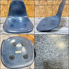 📈 NAVY BLUE Original HERMAN MILLER Eames Fiberglass Shell Chair