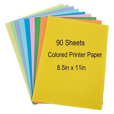 Colored Copy Paper 8.5 X 11 Printer Paper, 90...