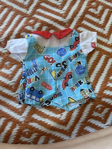 Cabbage Patch Kids Jumper Romper Speed Car Zoom 1990 Hasbro  RARE HTF