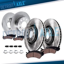 8pc Front Rear Brake Rotors Ceramic Brake Pads for 2012 2013 VW Volkswagen Jetta