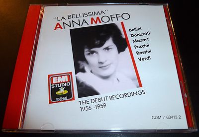 ANNA MOFFO ''La Bellissima'' Debut Recordings (CD 1990) Opera ***VERY GOOD***
